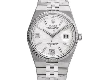 Land Dweller 40 White Honeycomb Dial Flat Jubilee